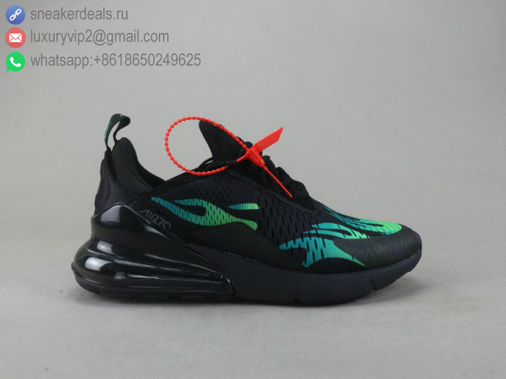 NIKE AIR MAX 270 FLYKNIT UNISEX RUNNING SHOES BLACK GREEN